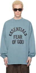 Fear of God ESSENTIALS Blue Campus 90s Long Sleeve T-shirt
