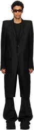 Rick Owens Black Tower Customs Larry Coat
