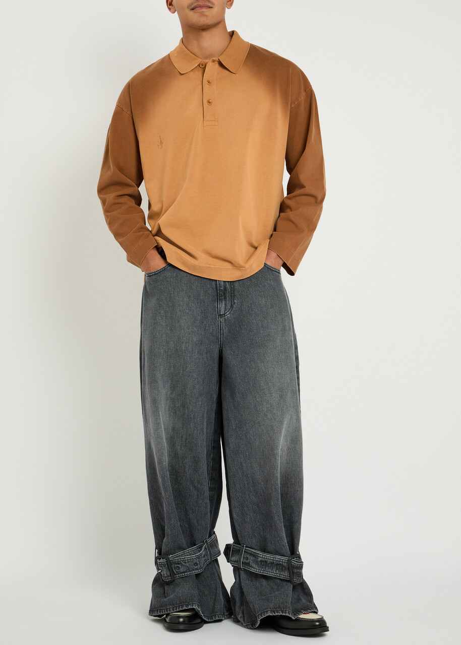JW Anderson Cotton Rugby Shirt Brown