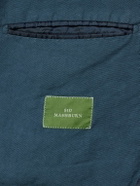 Sid Mashburn - Butcher Hemp and Cotton-Blend Canvas Blazer - Blue