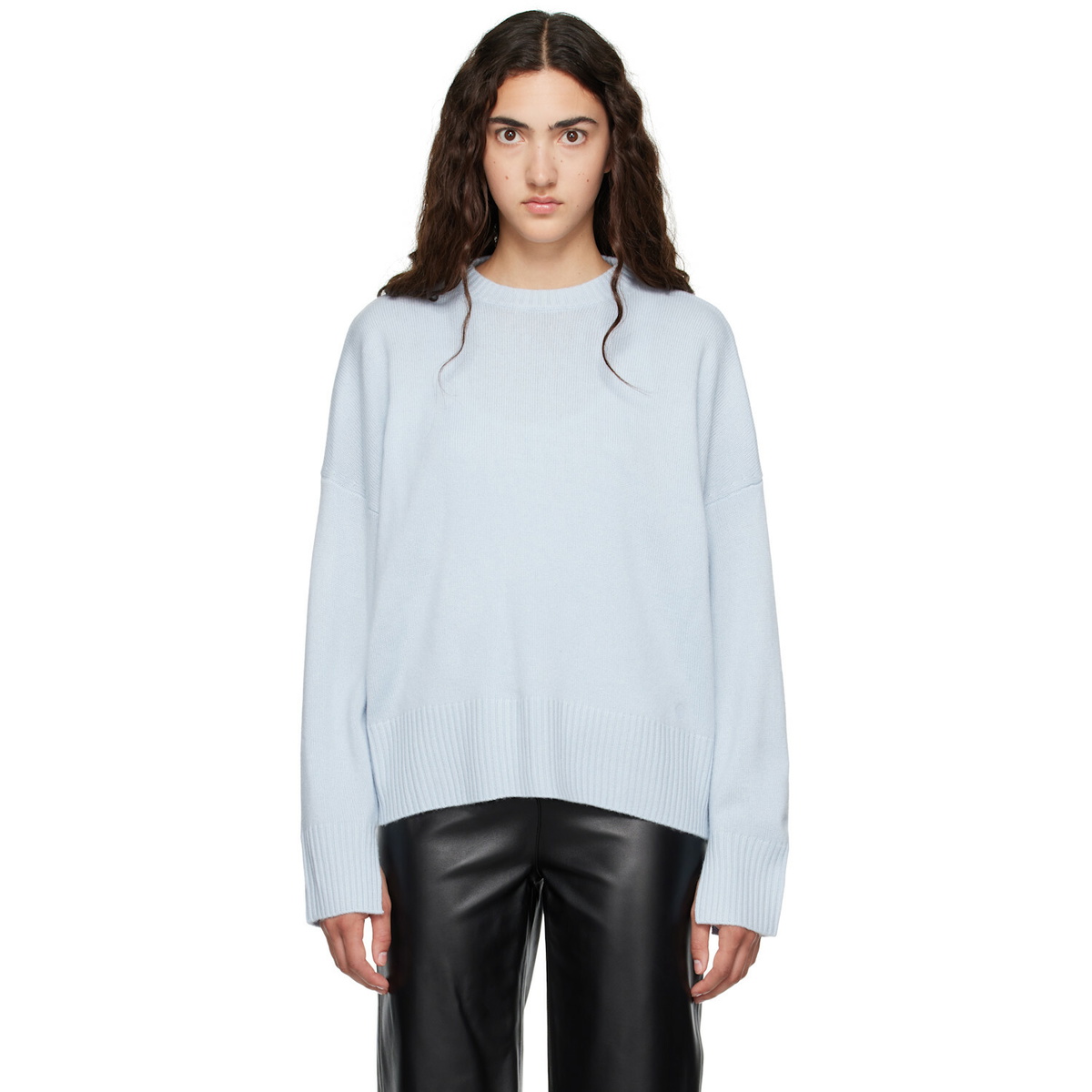Loulou de Saison Blue ANTON LDS Cashmere Sweater