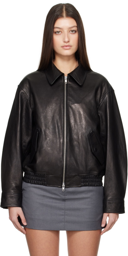 Photo: Dunst Black Lambskin Leather Jacket