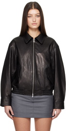 Dunst Black Lambskin Leather Jacket