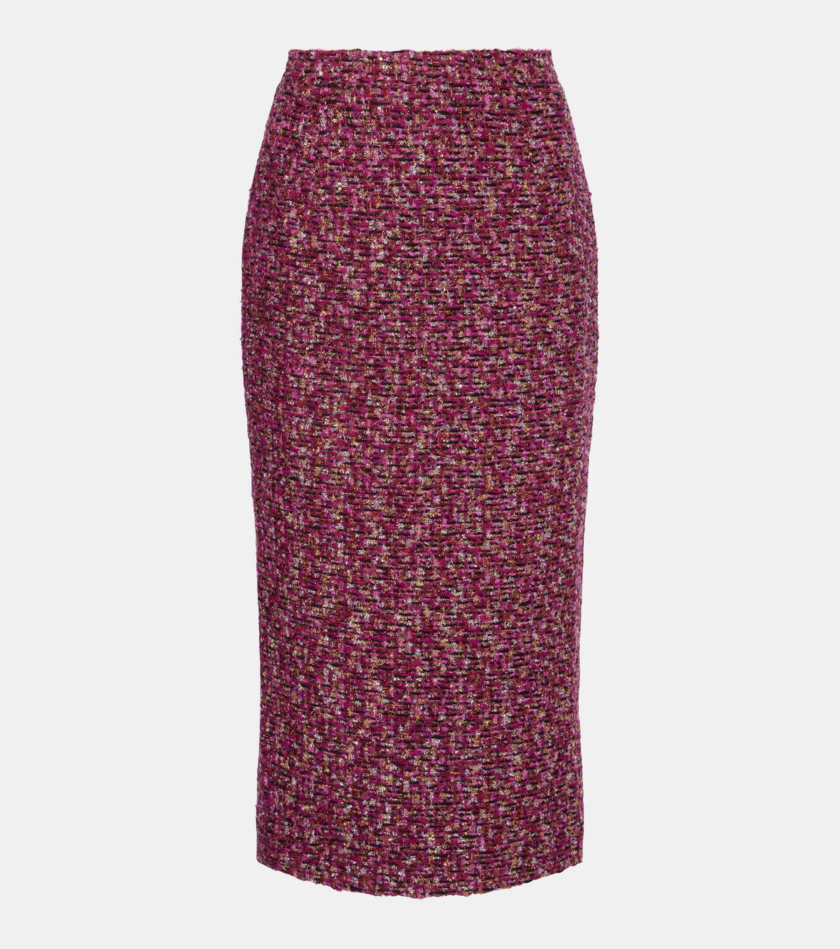 Alessandra Rich Sequined tweed midi skirt
