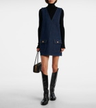 Frame Pinafore denim minidress
