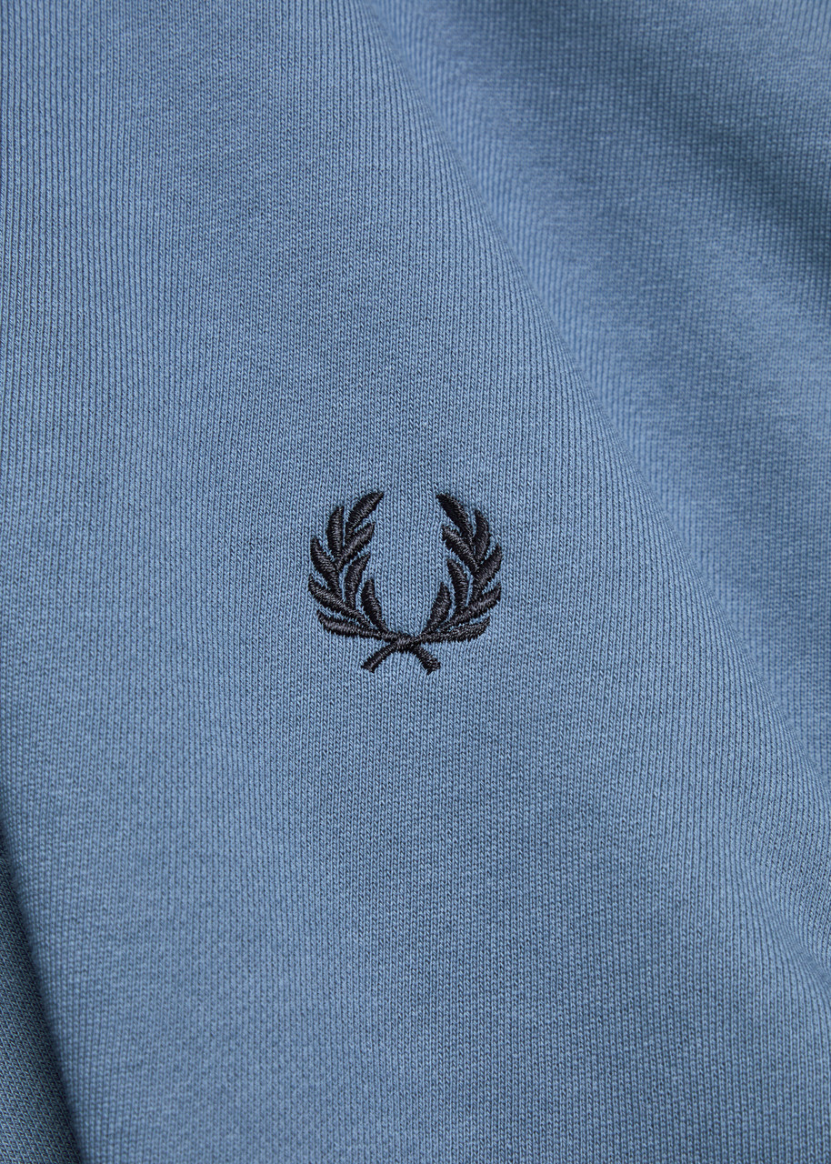 Fred Perry Half-zip Cotton Sweatshirt Blue