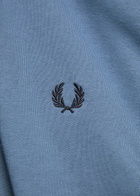 Fred Perry Half-zip Cotton Sweatshirt Blue