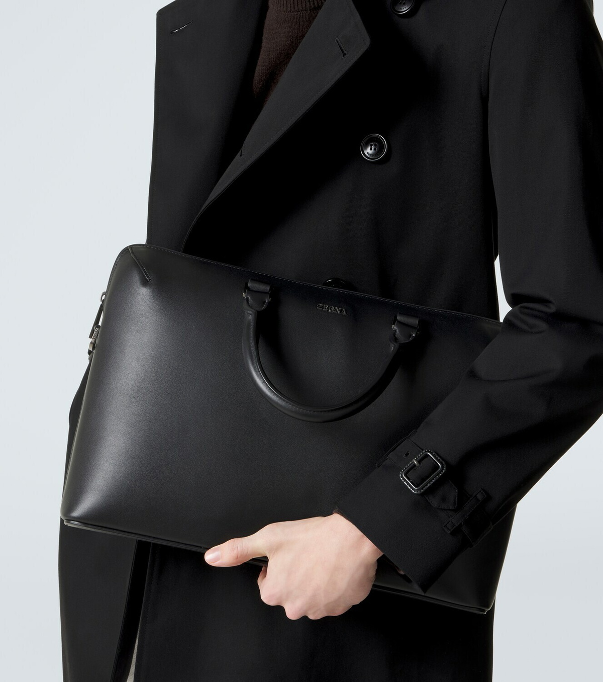 Zegna Leather briefcase