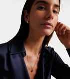 Anita Ko 18kt gold pendant necklace with sapphire and diamonds