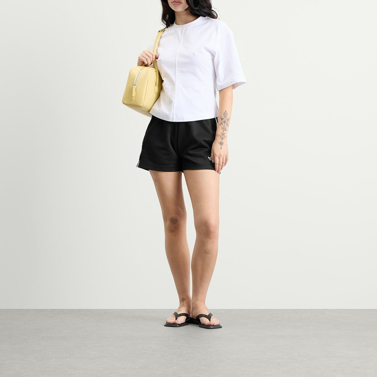Adidas Women's Lace 3 Stripe Shorts in Black
