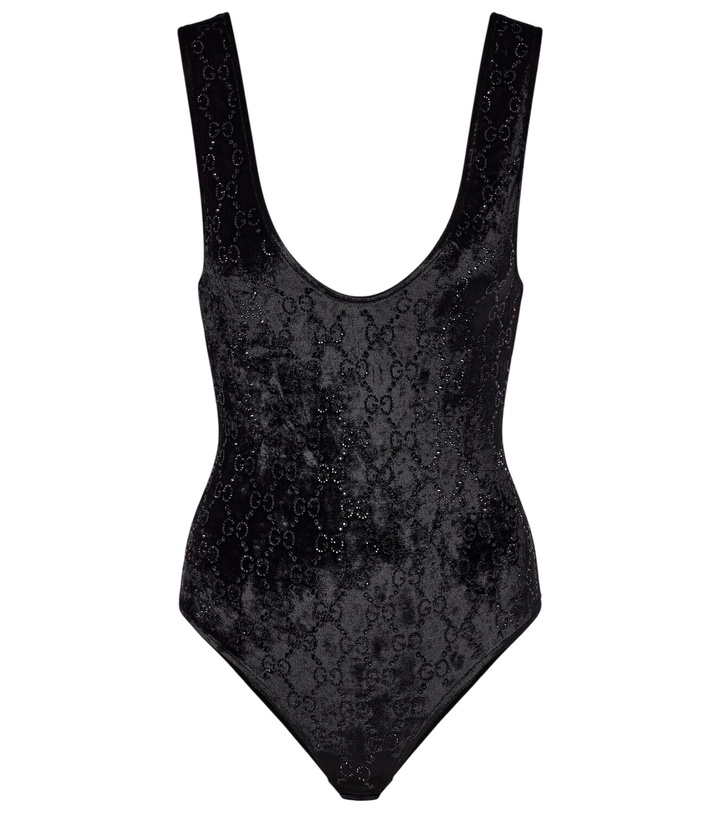 Photo: Gucci GG embellished chenille bodysuit