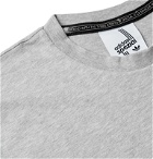 adidas Consortium - SPEZIAL Logo-Detailed Mélange Cotton-Jersey T-Shirt - Gray