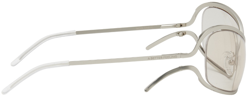 A BETTER FEELING Silver Numa Sunglasses