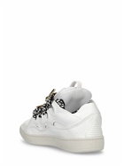 LANVIN - Curb Leather And Pins Sneakers