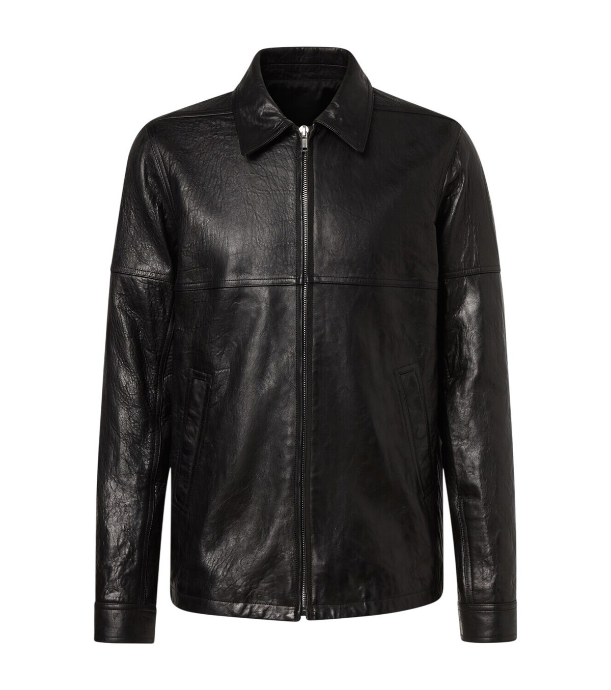 Rick Owens Black Leather IES Jacket Rick Owens