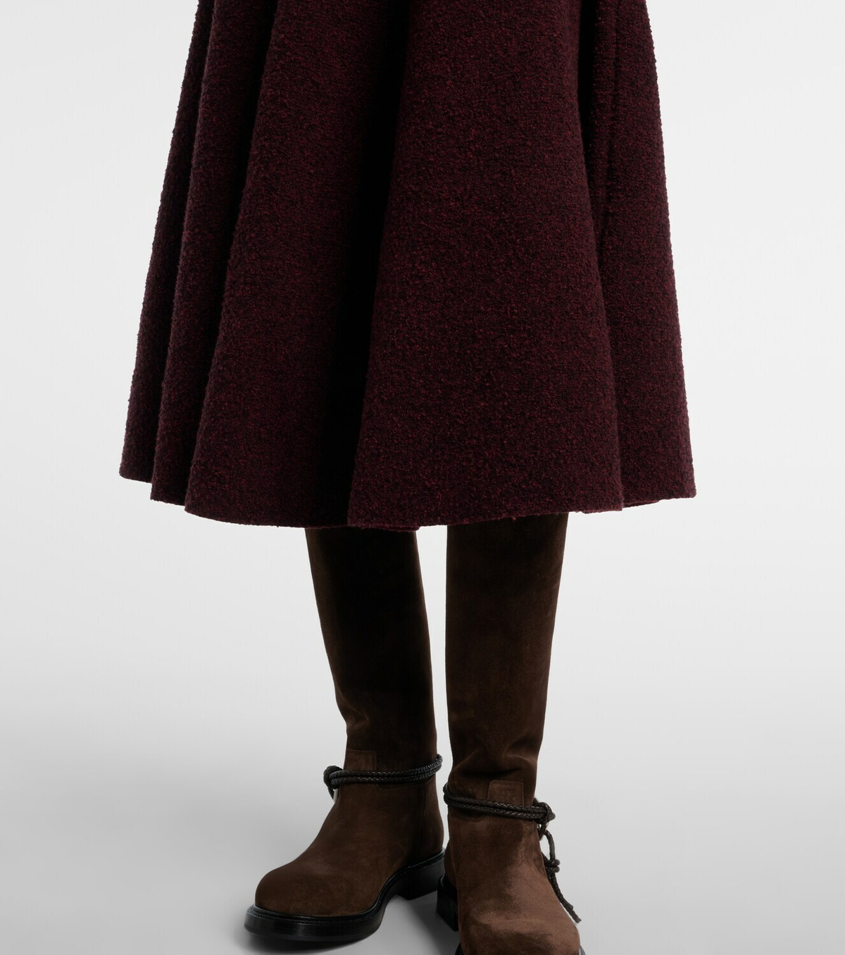 Bottega Veneta Knot knitted midi skirt