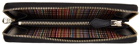 Paul Smith Black Signature Stripe Interior Zip-Around Wallet