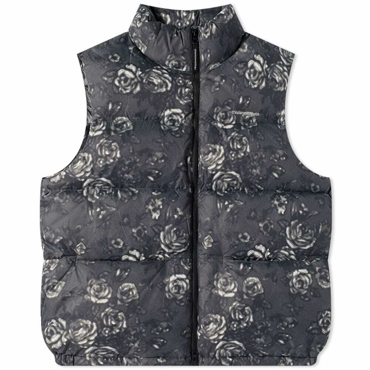 Photo: thisisneverthat Men's PERTEX® T Down Vest in Flower Black