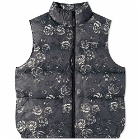 thisisneverthat Men's PERTEX® T Down Vest in Flower Black