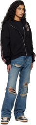 AMIRI Black & White Stud Skel Top Low Sneakers
