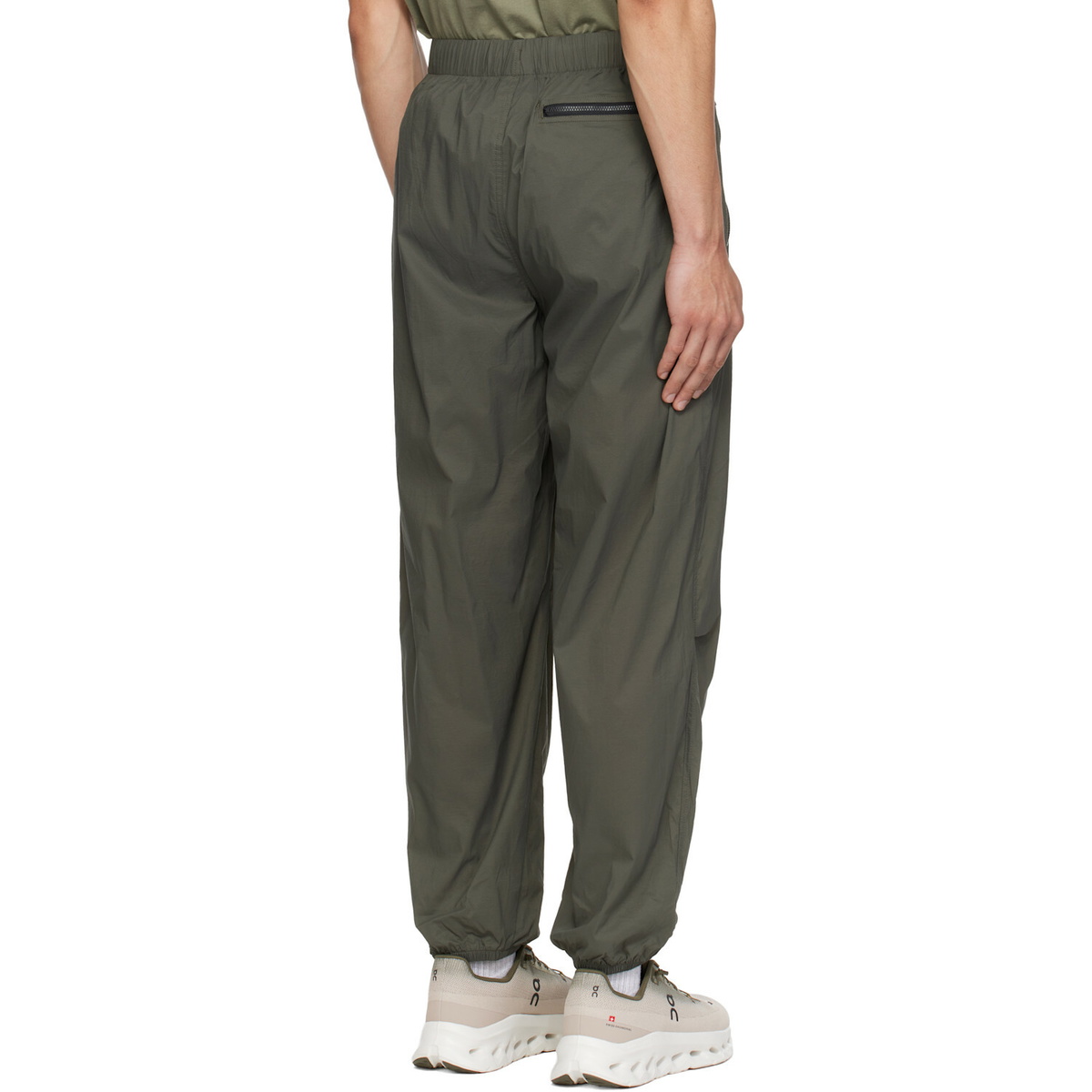 The North Face Khaki TNF Red Box Packable Wind Pants