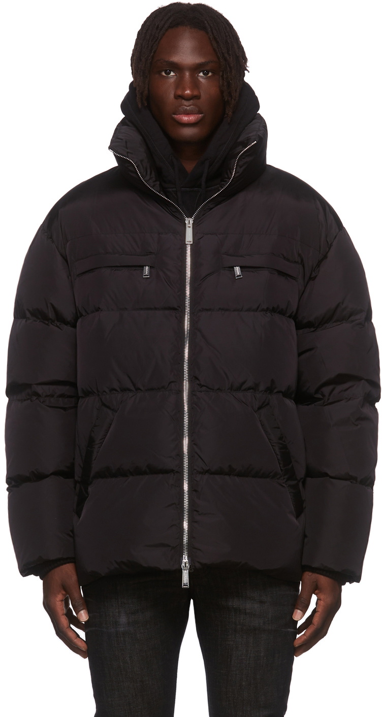 Dsquared2 Black Down Toen Puffer Jacket Dsquared2