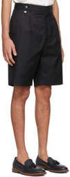 Agnona Black Tailored Bermuda Shorts