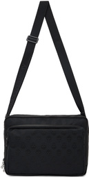 Alexander McQueen Black Urban Biker Messenger Bag