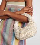 Staud Reef crochet embellished shoulder bag