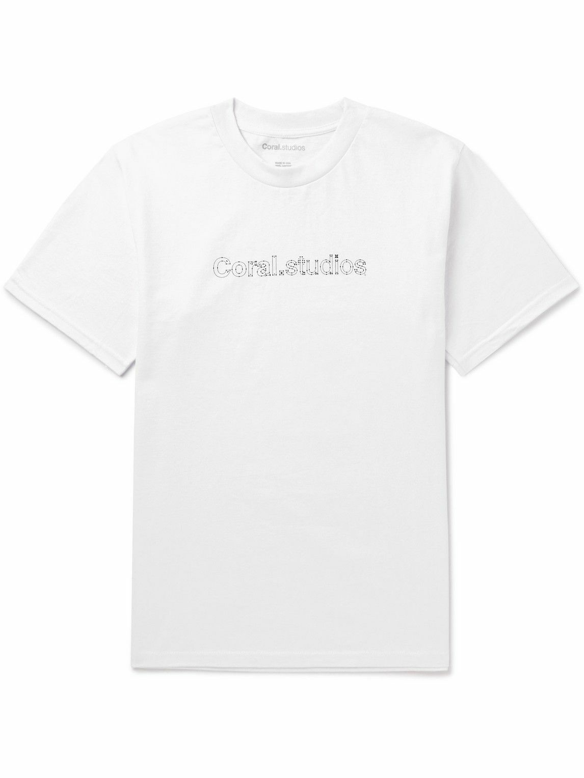 Coral Studios - Logo-Print Cotton-Jersey T-Shirt - White