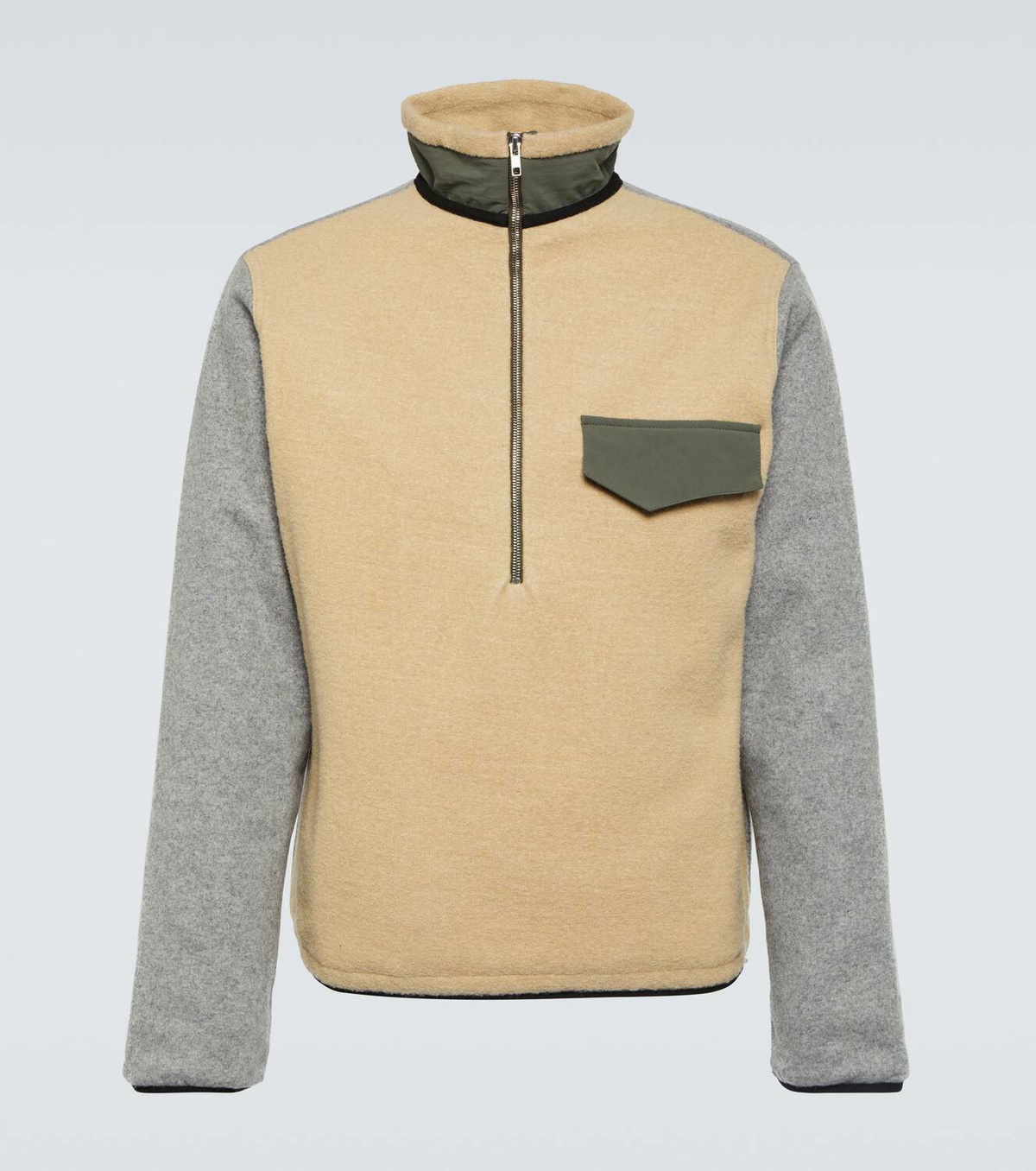 Ranra Dorg wool-blend zip-up sweater