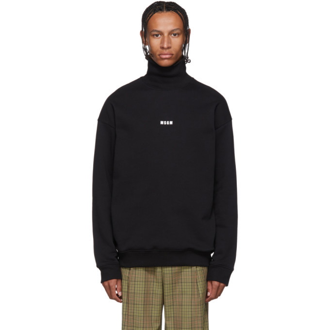 Photo: MSGM Black Micro Logo Turtleneck