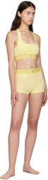 Versace Underwear Yellow Greca Border Trunk Shorts