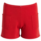 Peachy Den Women's Marie Knit Shorts in Jam