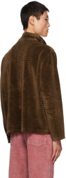 Our Legacy Brown Shrunken Sweater