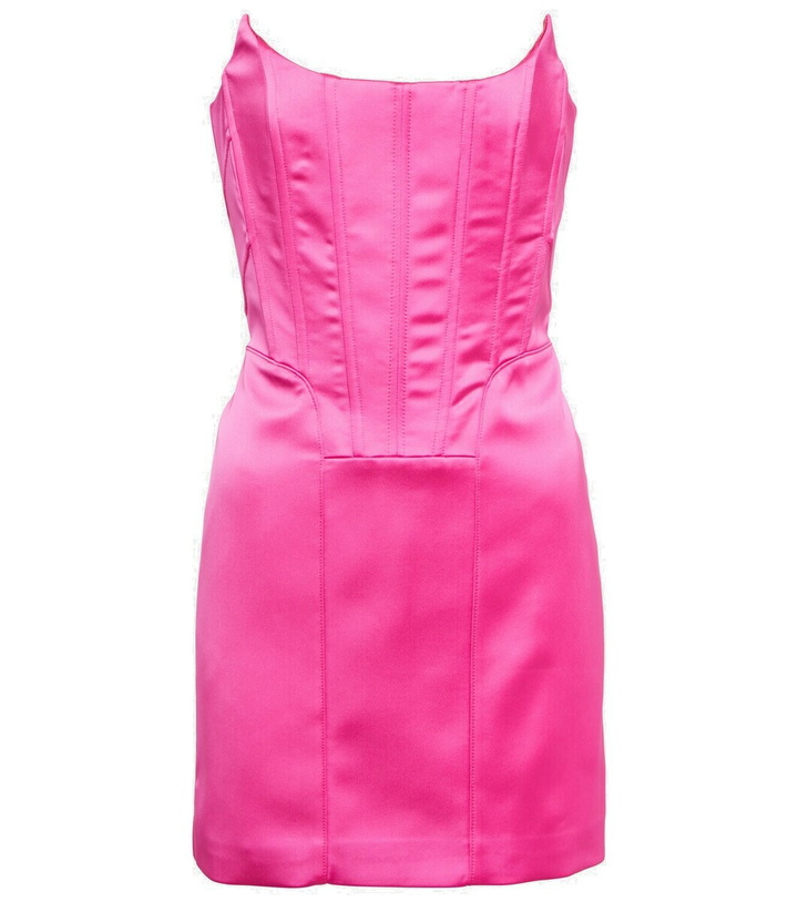 Photo: Giuseppe di Morabito Satin bustier minidress