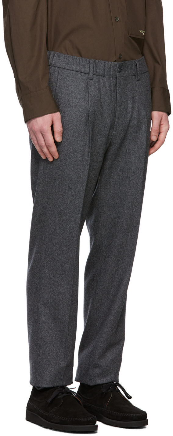 Ring Jacket Grey Wool Flannel Trousers