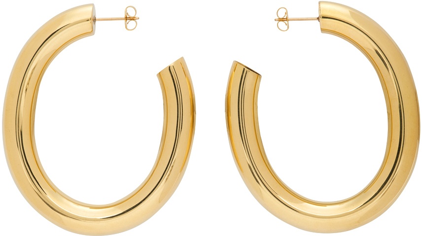 Photo: Laura Lombardi Gold Mini Curve Earrings
