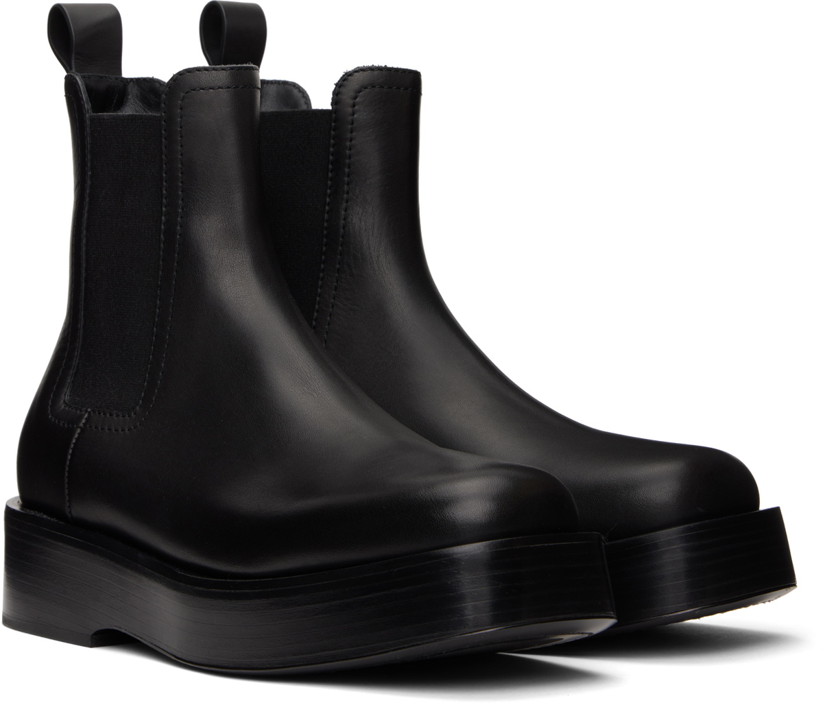 Bottega Veneta Black Torino Chelsea Boots