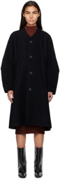 ISSEY MIYAKE Black Paneled Coat