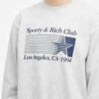 Sporty & Rich Men's Starter Sweatshirt in Heather Grey/Navy