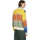 Noon Goons Multicolor Colorblock Zip Sweater