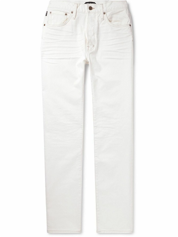 Photo: TOM FORD - Slim-Fit Jeans - White