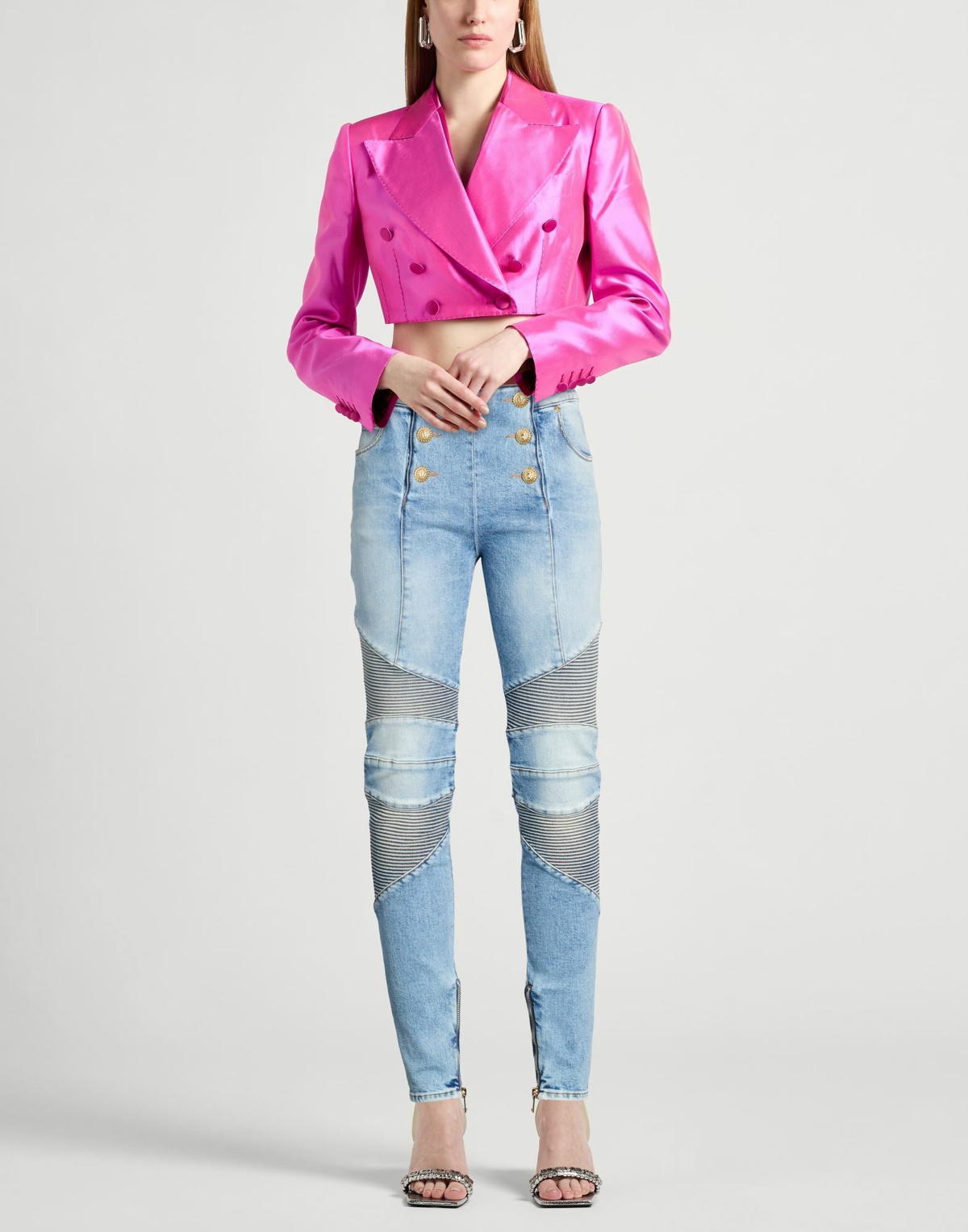 Balmain Womens Jeans in Blue