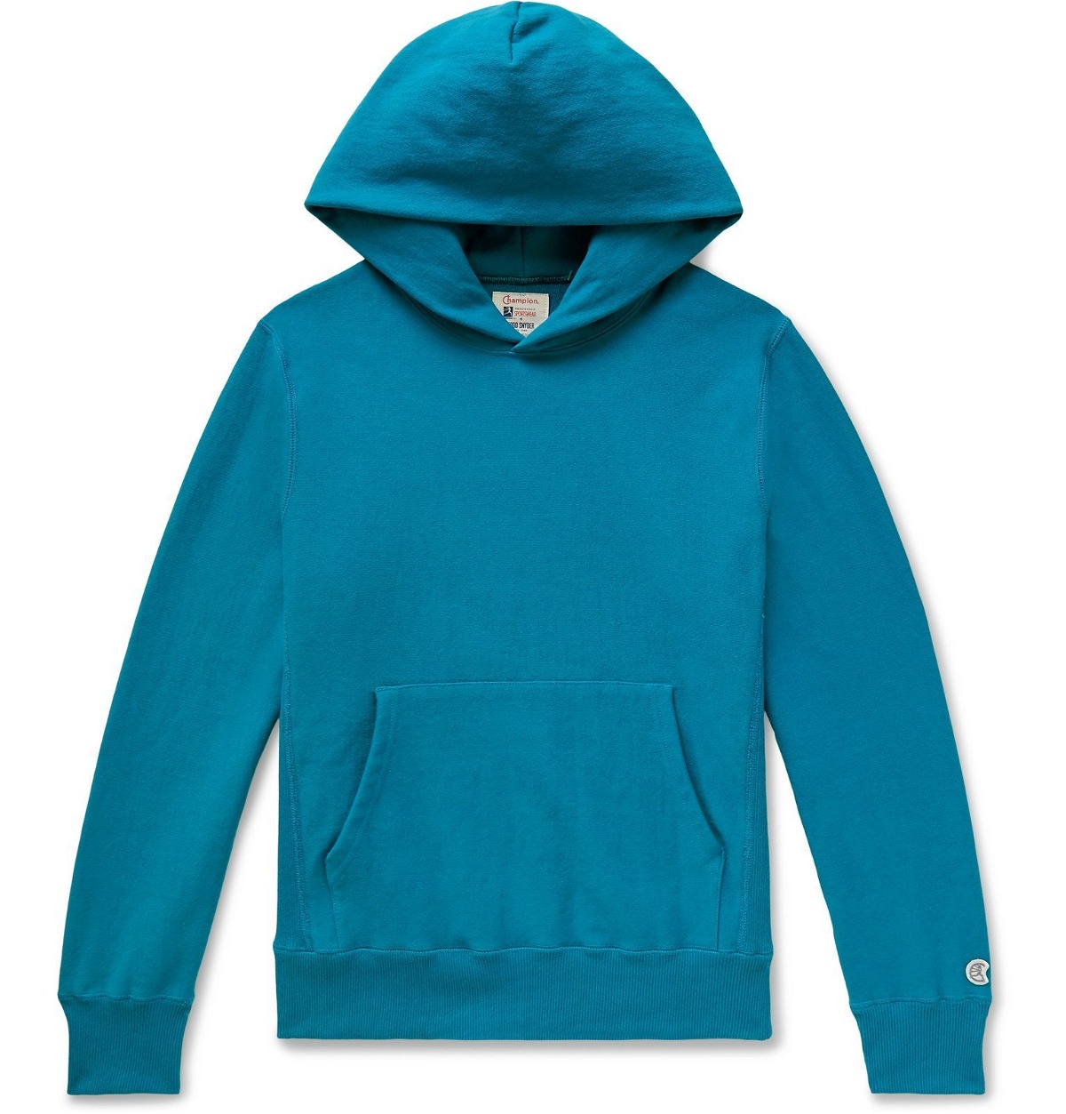 Photo: Todd Snyder Champion - Loopback Cotton-Jersey Hoodie - Blue