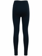 WARDROBE.NYC - Stretch Jersey Front Zip Leggings