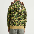 A Bathing Ape Men's ABC Camo 2nd Ape Zip Hoodie in Green