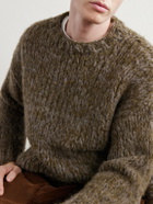 Casey Casey - Wei Brushed Alpaca-Blend Sweater - Green