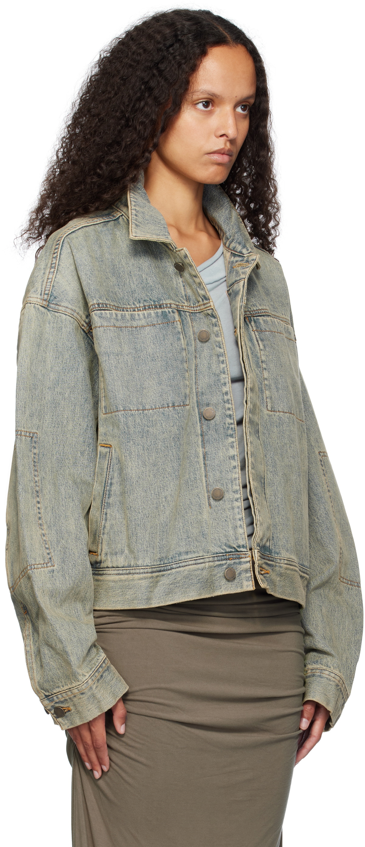 Entire Studios Blue Gem Denim Jacket