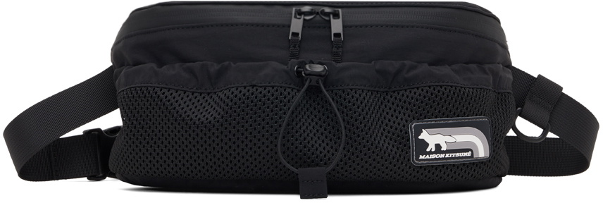 Maison Kitsuné Black Flash Fox Belt Bag